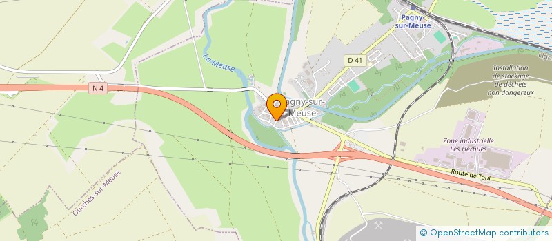 localisation de l'entreprise CHAUDRONNERIE GRENIER ERIC  PAGNY-SUR-MEUSE
