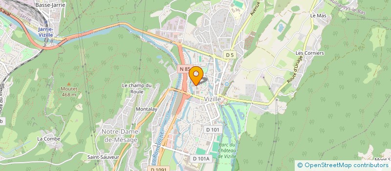 localisation de l'entreprise CHAUDRONNERIE HEUSTACHE MICHEL  VIZILLE