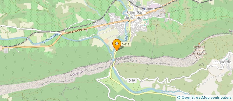 localisation de l'entreprise CHAUDRONNERIE IMBERT  SAINT-PAUL-DE-FENOUILLET