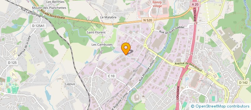 localisation de l'entreprise CHAUDRONNERIE INDUSTRIE CONDIT DE L AIR à LIMOGES