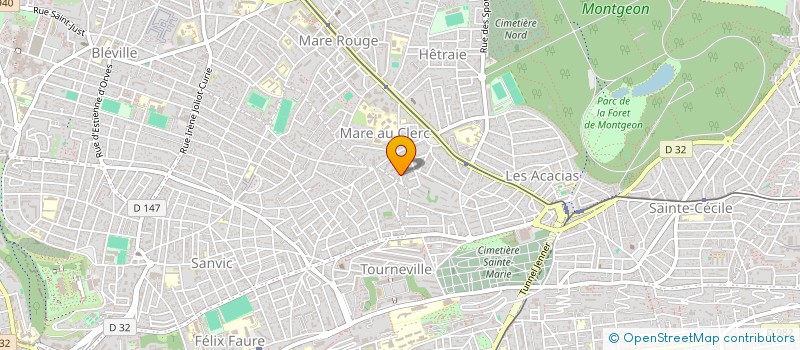 localisation de l'entreprise CHAUDRONNERIE INDUSTRIE ET TUYAUTERIE H.  LE HAVRE