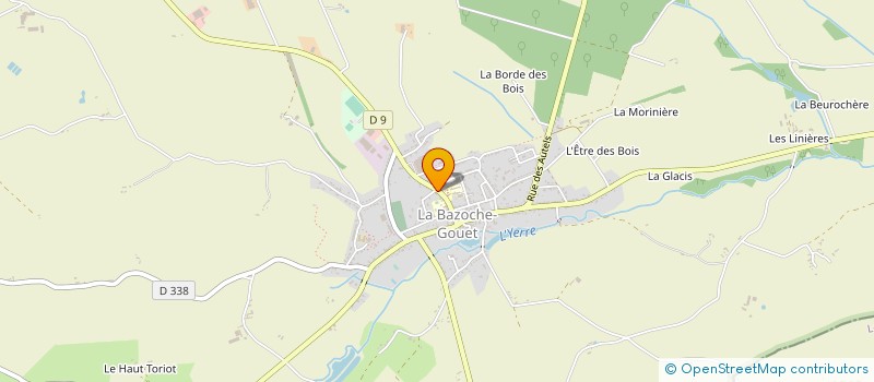 localisation de l'entreprise CHAUDRONNERIE INDUSTRIELLE DU PERCHE à LA BAZOCHE-GOUET