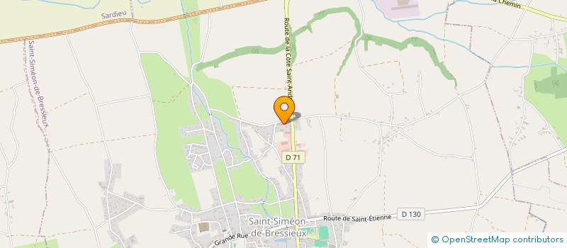 localisation de l'entreprise CHAUDRONNERIE INDUSTRIELLE MECANO SOUDURE DE LA BIEVRE  SAINT-SIMEON-DE-BRESSIEUX