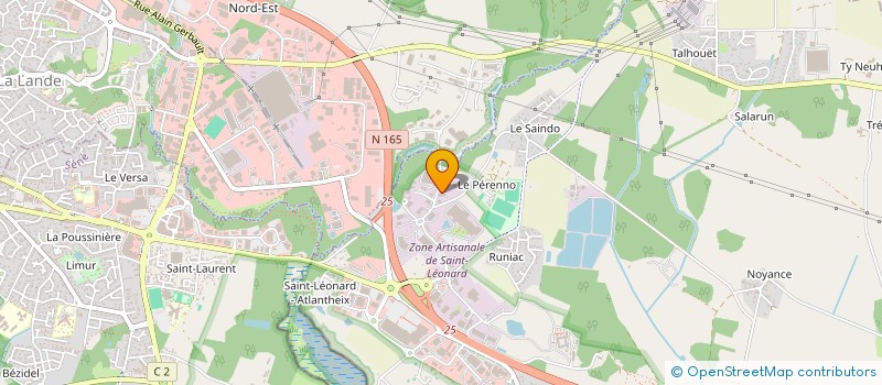 localisation de l'entreprise CHAUDRONNERIE LE STRAT  THEIX-NOYALO