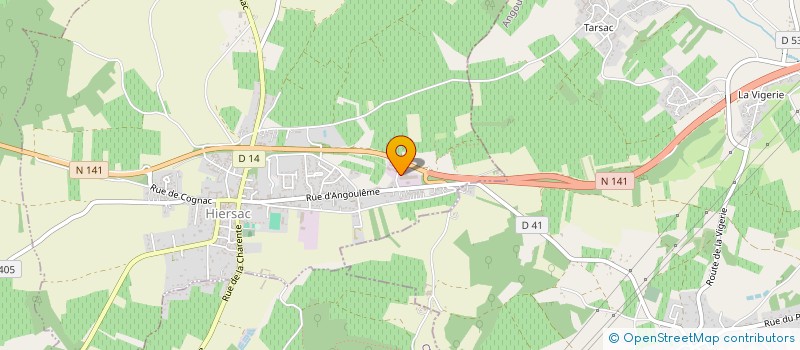 localisation de l'entreprise CHAUDRONNERIE LESPINASSE à HIERSAC