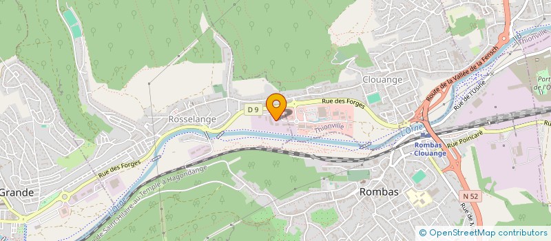 localisation de l'entreprise CHAUDRONNERIE LORRAINE  ROSSELANGE