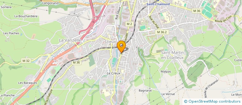 localisation de l'entreprise CHAUDRONNERIE LOURDE ET REALIS INDUSTRIE à SAINT-CHAMOND