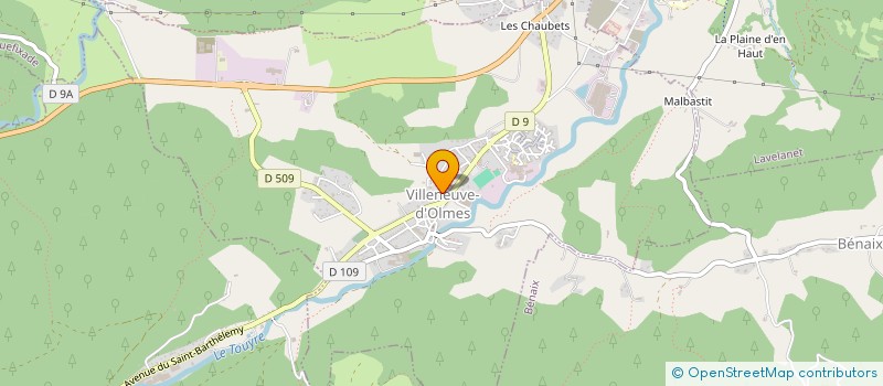 localisation de l'entreprise CHAUDRONNERIE MECANIQUE LABROUSSE à VILLENEUVE-D'OLMES