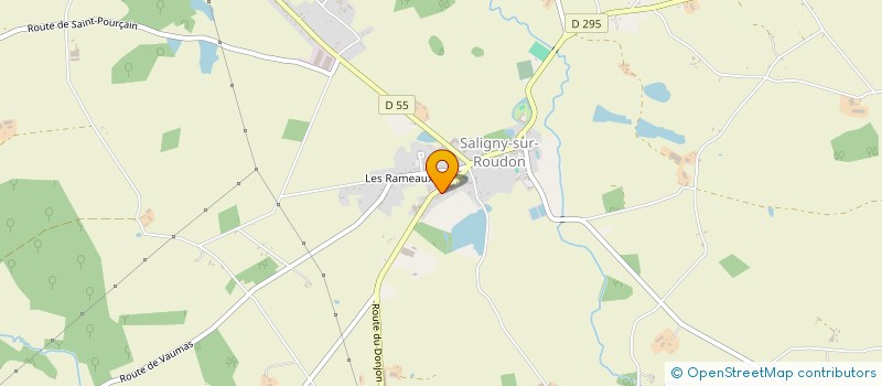 localisation de l'entreprise CHAUDRONNERIE METALLERIE SALIGNOISE à SALIGNY-SUR-ROUDON