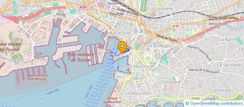 localisation de l'entreprise CHAUDRONNERIE NAVALE HAVRAISE  TOULON