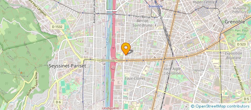 localisation de l'entreprise CHAUDRONNERIE NAVARRO  GRENOBLE