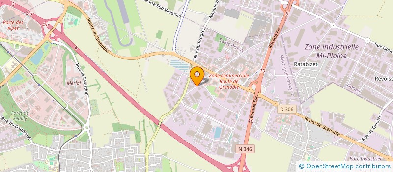 localisation de l'entreprise CHAUDRONNERIE NOUVELLE DE VENISSIEUX  SAINT-PRIEST