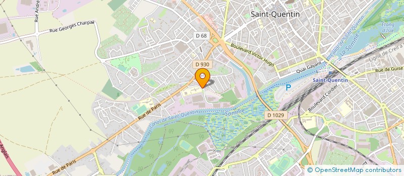 localisation de l'entreprise CHAUDRONNERIE PICARDE INDUSTRIELLE à SAINT-QUENTIN
