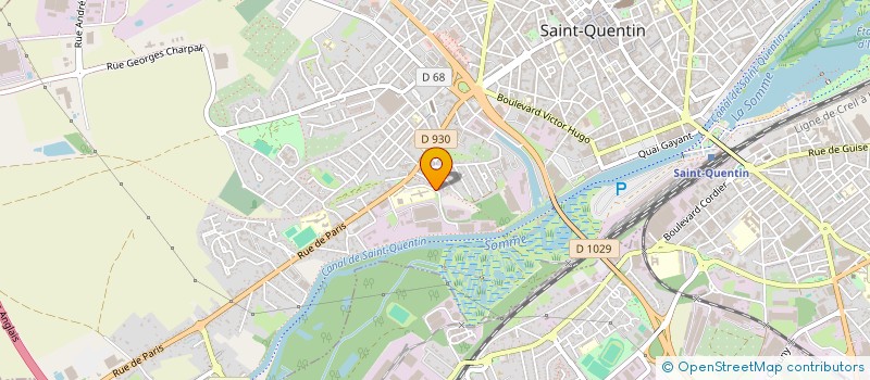 localisation de l'entreprise CHAUDRONNERIE PROCESS INDUSTRIELS à SAINT-QUENTIN