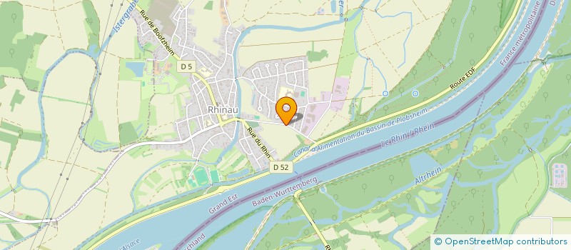 localisation de l'entreprise CHAUDRONNERIE RUDINGER-GILLAIN  RHINAU