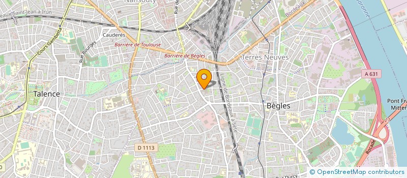 localisation de l'entreprise CHAUDRONNERIE SERRURERIE BEGLAISE à BEGLES