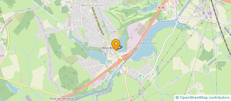 localisation de l'entreprise CHAUDRONNERIE SERRURERIE MONTCELLIENNE  SAINT-EUSEBE