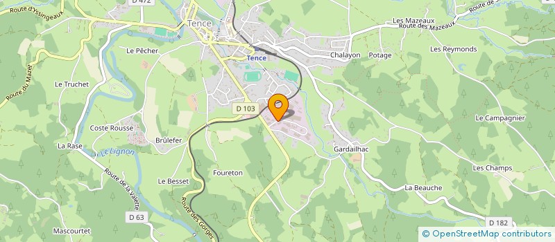 localisation de l'entreprise CHAUDRONNERIE SERRURERIE MONTELIMARD à TENCE