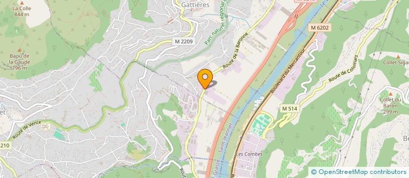 localisation de l'entreprise CHAUDRONNERIE SOUDURE 06  GATTIERES