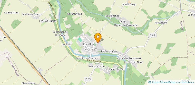 localisation de l'entreprise CHAUDRONNERIE SOUDURE ET PRESTATIONS DE SERVICES à COURCAY