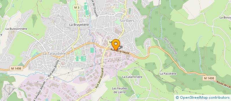 localisation de l'entreprise CHAUDRONNERIE SOUDURE SAINT CHRISTODAIRE  SORBIERS