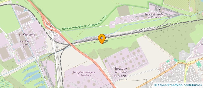 localisation de l'entreprise CHAUDRONNERIE TUYAUTERIE INDUST DU MIDI  FOS-SUR-MER