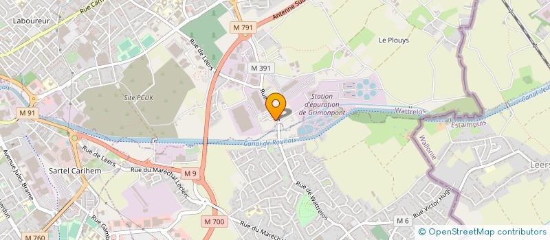 localisation de l'entreprise CHAUDRONNERIE TUYAUTERIE LYSSOISE à WATTRELOS