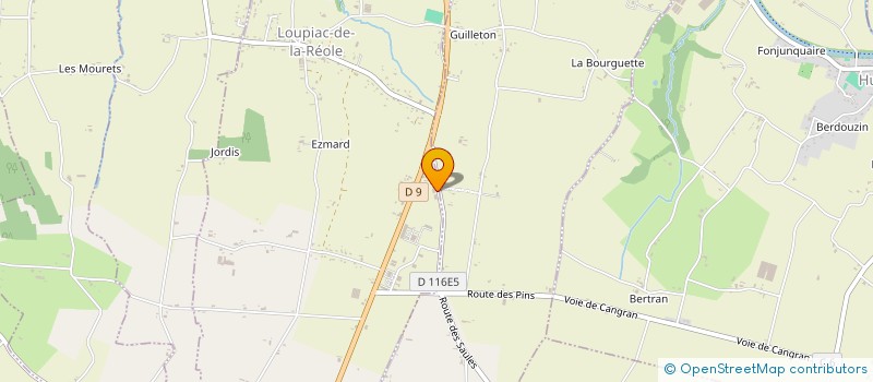 localisation de l'entreprise CHAUDRONNERIE TUYAUTERIE REOLAISE  LOUPIAC-DE-LA-REOLE