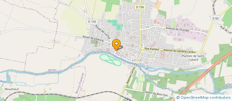localisation de l'entreprise CHAUDRONNERIE VINICOLE JARNACAISE à JARNAC