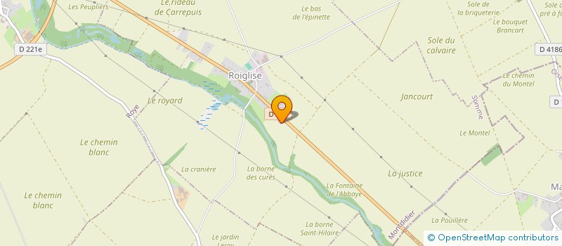localisation de l'entreprise CHAUDRONNERIE VOYENNOISE à ROIGLISE