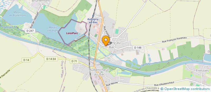 localisation de l'entreprise CHAUDRONORD  AUBIGNY-AU-BAC