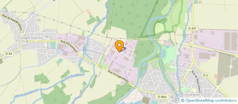 localisation de l'entreprise CHAUDROTECH  ENSISHEIM