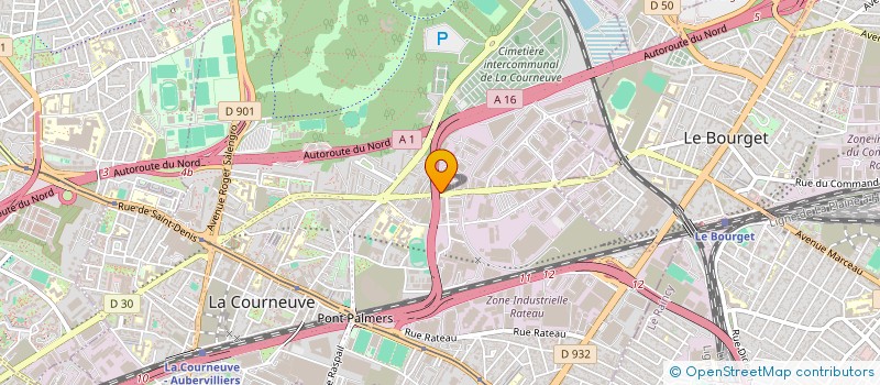 localisation de l'entreprise CHAUDRY BAT à LA COURNEUVE