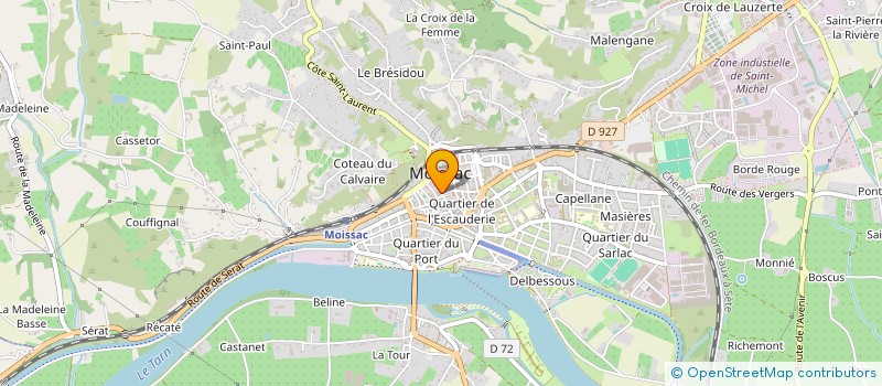 localisation de l'entreprise CHAUDUO à MOISSAC