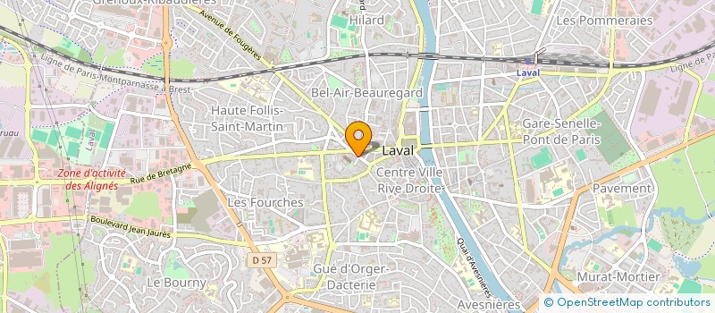 localisation de l'entreprise CHAUF'CLIM à LAVAL