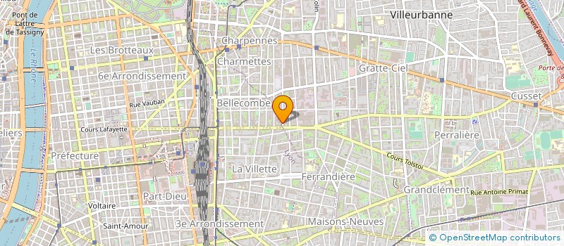 localisation de l'entreprise CHAUF'ECO  VILLEURBANNE