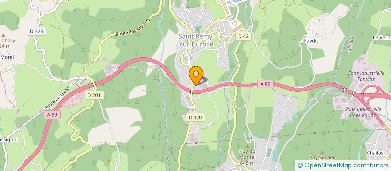 localisation de l'entreprise CHAUF ELEC  SAINT-REMY-SUR-DUROLLE