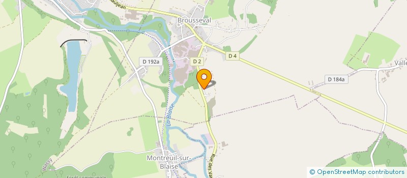 localisation de l'entreprise CHAUF SANI PLOMBERIE PANNEAUX SOLAIRES à MONTREUIL-SUR-BLAISE