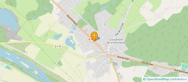 localisation de l'entreprise CHAUFAGE SANITAIRE ELECTROMENAGER à OUZOUER-SUR-LOIRE