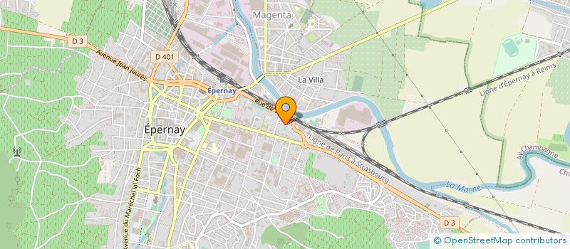 localisation de l'entreprise CHAUFCLIM DISTRIBUTION  REIMS