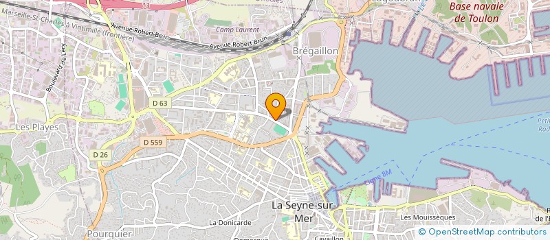 localisation de l'entreprise CHAUFF'CLIM SARL  LA SEYNE-SUR-MER