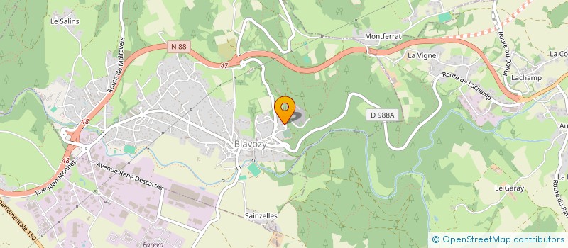 localisation de l'entreprise CHAUFF'ECO  LE PUY-EN-VELAY