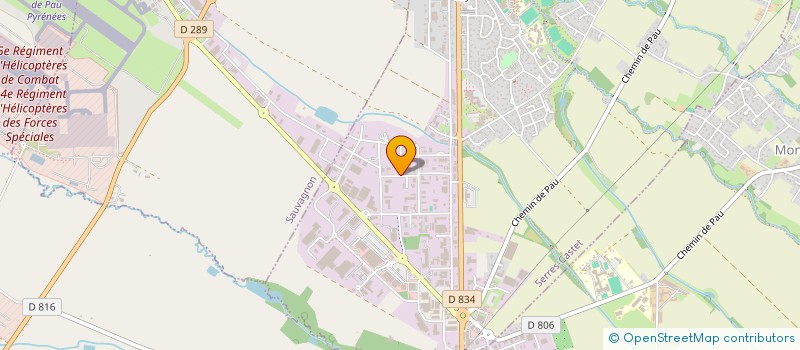 localisation de l'entreprise CHAUFF'ENERGIE 64  SERRES-CASTET