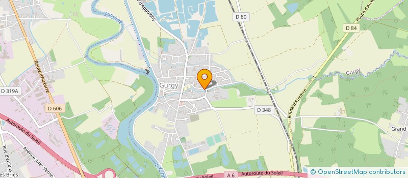 localisation de l'entreprise CHAUFF-ENERGIE  GURGY