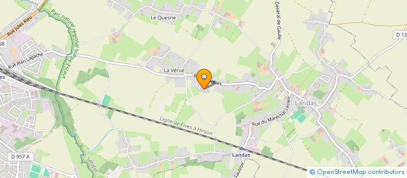 localisation de l'entreprise CHAUFF-EO  LANDAS