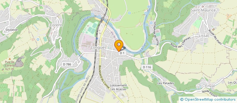 localisation de l'entreprise CHAUFF MARCEL  VIC-LE-COMTE