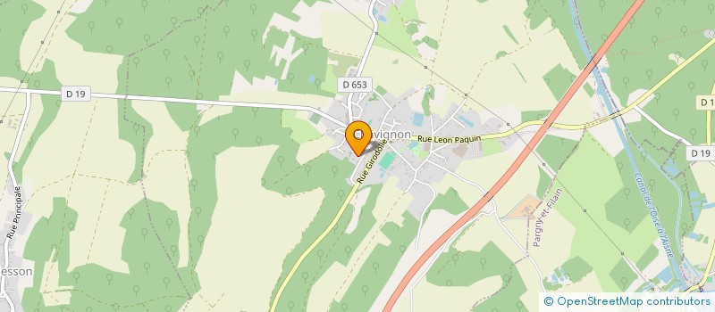 localisation de l'entreprise CHAUFF O BOIS  CHAVIGNON