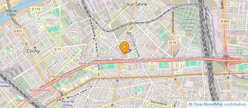 localisation de l'entreprise CHAUFFA BATIMENT à SAINT-OUEN-SUR-SEINE