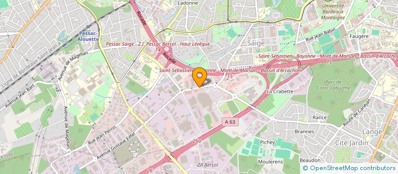 localisation de l'entreprise CHAUFFA'CLIM à PESSAC
