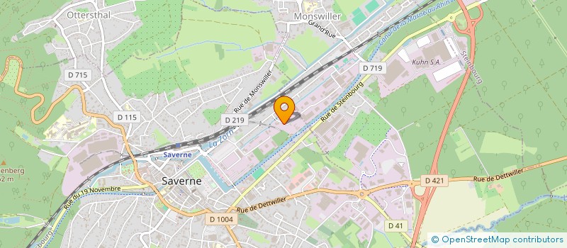 localisation de l'entreprise CHAUFFAGE ADOLFF à SAVERNE